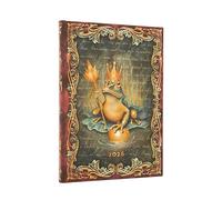 Paperblanks | 2026 Les Frères Grimm, Le Roi Grenouille | Collection Contes de Fées | 12 mois | Midi | Horizontal | Fermeture Élastique | 160 Pg | 100 GSM