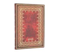 Paperblanks | 2026 Les Paons de Hafiz | Sangorski & Sutcliffe | 12 mois | Mini | Journalier | Fermeture Élastique | 416 Pg | 80 GSM