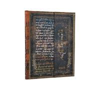 Paperblanks | 2026 Michel-Ange, Manuscrit | Collection Les Manuscrits Estampés | 12 mois | Ultra | Vertical | Avec Rabat | 160 Pg | 100 GSM