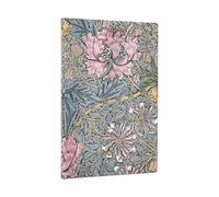 Paperblanks | 2026 Morris Chèvrefeuille Rose | William Morris | Flexis 12 mois | Maxi | Horizontal | Fermeture Élastique | 176 Pg | 100 GSM