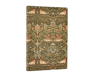 Paperblanks | 2026 Morris Oiseaux | William Morris | Flexis 12 mois | Mini | Horizontal | Fermeture Élastique | 176 Pg | 100 GSM