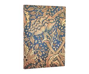 Paperblanks | 2026 Morris Windstocke | William Morris | Calendrier 12 mois Flexi | Midi | Horizontal | Fermeture par bande élastique | 176 Pg | 100 g/m²