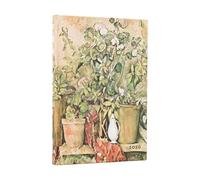 Paperblanks | 2026 Pots en Terre Cuite et Fleurs de Cézanne | Pots en Terre Cuite et Fleurs de Cézanne | 12 mois | Mini | Horizontal | Fermeture Élastique | 160 Pg | 100 GSM