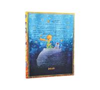 Paperblanks | 2026 Saint-Exupéry, Le Petit Prince | Collection Les Manuscrits Estampés | Flexis 12 mois | Ultra | Vertical | Fermeture Élastique | 176 Pg | 100 GSM