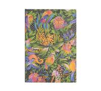 Paperblanks Agenda 12 mois 2025, chanson de la jungle, verticale - Midi (180 mm x 125 mm), italien