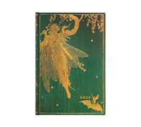 Paperblanks Agenda 12 mois 2025, La Fée Olive, Quotidienne - Mini (140 mm x 95 mm), Italien