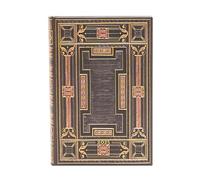 Paperblanks Agenda 12 mois 2025 Onyx, mini aperçu journalier avec fermeture élastique