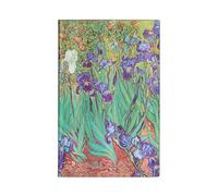 Paperblanks Agenda 12 mois Flexi 2025, Iris de Van Gogh, Horizontal - Maxi (210 mm x 135 mm), Italien