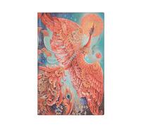 Paperblanks Agenda 12 mois Flexi 2025, oiseau de feu, horizontal - Maxi (210 mm x 135 mm), italien