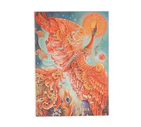 Paperblanks Agenda 12 mois Flexi 2025, oiseau de feu, quotidien - Midi (175 mm x 120 mm), italien