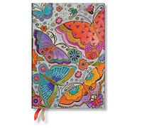 Paperblanks | Agendas 12 Mois 2021 | Papillons | Verso | Midi (130 × 180 mm) DE6850-1