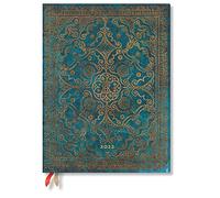 Paperblanks Agendas 12 Mois 2022 Azur | Un Jour par Page | Ultra (180 × 230 mm)