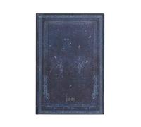 Paperblanks Agendas 12 Mois 2025 | Encre Bleue | Midi | Verso | Fermeture Élastique