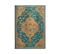 Paperblanks Agendas 13 Mois 2025, Chroniques Turquoises, Midi, Horizontal, Fermeture Élastique