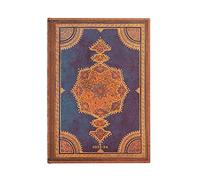 Paperblanks Agendas 18 Mois 2023-2024 Indigo Safavita | Horizontal | Midi (130 × 180 mm)