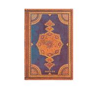 Paperblanks Agendas 18 Mois 2023-2024 Indigo Safavita | Horizontal | Mini (95 × 140 mm)