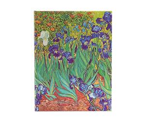 Paperblanks Agendas 18 Mois 2025, Iris de Van Gogh, Ultra, Vertical, Fermeture Élastique