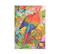 Paperblanks Agendas 18 Mois 2025, Jardin Tropical, Midi, Horizontal, Fermeture Élastique