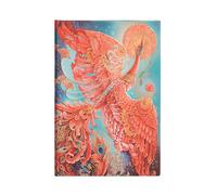 Paperblanks Agendas 18 Mois 2025, Oiseau de Feu, Mini, Horizontal, Fermeture Élastique