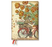 Paperblanks Agendas Flexis à Couverture Souple de 12 Mois 2022 Printemps Hollandais | Horizontal | Midi (125 × 175 mm) 176P FE7983-5