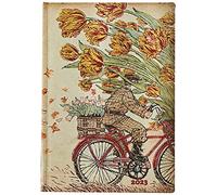 Paperblanks Agendas Flexis à Couverture Souple de 12 Mois 2023 Printemps Hollandais | Horizontal | Midi (125 × 175 mm)