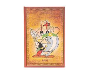 Paperblanks Astérix & Obélix Calendrier 12 mois 2025 Mini horizontal avec fermeture élastique
