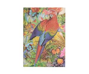 Paperblanks Calendrier 12 mois 2025 Jardin tropical Midi Verso Fermeture élastique