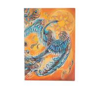 Paperblanks Calendrier 12 mois, couverture souple, 2025, oiseau céleste, midi, horizontal, fermeture par bande élastique