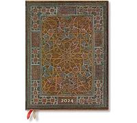 Paperblanks Flexi Agenda 12 mois 2024 Midnight Star, Vertical - Ultra (230 x 180), Allemand