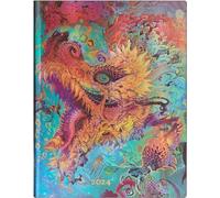 Paperblanks Flexi Agenda 12 mois, 2024, motif « Humming Dragon » (230 x 180), en allemand