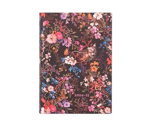 Paperblanks Flexi Agendas 13 Mois à Couverture Souple 2025, Floralia, Midi, Un Jour par Page, Fermeture Élastique