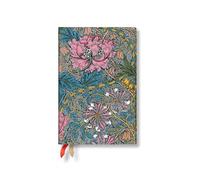 Paperblanks - Paperblanks 2026 Morris Pink Honeysuckle William Morris 12-Month Planner Mini Day-At-A-Time Elastic Band 416 Pg 80 GSM