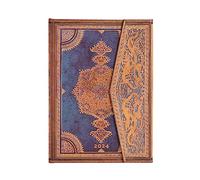 Paperblanks Verso - Agenda 2024-12 mois - Safavide - Indigo - Verso - Midi (130 × 180 mm)
