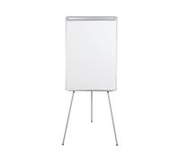Bi-Office Chevalet de Conférence Trépied Easy, Non-Magnétique, Gris, Cadre Aluminium 70X100 cm, Paperboard avec Deux Bras Extensibles