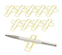 Paperclip Pen Holder | 10 pièces Metal Colorful Journal Accessories - 7 x 5,3 x 1 cm Space-Saving Clipboard Pencil Holder Paper Clips - For Office School Classroom Desk Clipboard Book Sketchbook