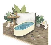 papercrush® Carte cadeau pop up bien etre - Carte de voeux 3D pour vacances de bien-être, spa ou hôtel wellness - Carte cadeau pour elle, pour lui ou couple comme cadeau pour anniversaire et mariage