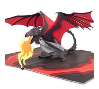 PaperCrush® Carte pop-up dragon - Carte d'anniversaire 3D spéciale pour anniversaire d'enfant ou adolescent - Avec enveloppe