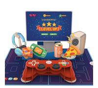 papercrush® Carte pop up « Level Up » - Carte d'anniversaire 3D amusante, Carte cadeau pour joueurs (garçons, petit ami), Bon cadeau anniversaire homme pour console de jeux et accessoires de jeu et PC