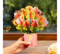 papercrush® Pop Up Bouquet de fleurs sauvages - Jolie carte d'anniversaire 3D pour femmes (maman, mamie, marraine), Carte pop up fete des meres, Carte de voeux pour bon rétablissement ou remerciement