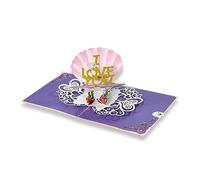 paperdora® Carte Pop-Up 3D „L'Amour“ avec Enveloppe et Cachet de Cire - Carte de Vœux Carte Cadeau Bon Cadeau
