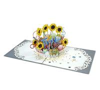 paperdora® Carte Pop-Up 3D „Merci“ avec Enveloppe et Cachet de Cire - Carte de Vœux Carte Cadeau Bon Cadeau