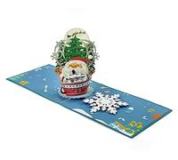 paperdora® Carte Pop-Up 3D „Noël“ avec Enveloppe et Cachet de Cire - Carte de Vœux Carte Cadeau Bon Cadeau