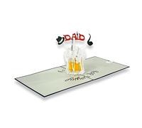 paperdora® Carte Pop-Up 3D „Père“ avec Enveloppe et Cachet de Cire - Carte de Vœux Carte Cadeau Bon Cadeau