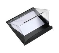 Paperdry A4 Professional Noir - Porte-bloc Carré Pivotant Portrait/Paysage | PVC plus épais que la gamme standard, résistant au froid. Se ferme au velcro en pochette imperméable pour vos documents