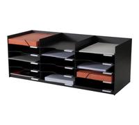 PAPERFLOW 532.01 Sortierstation schwarz mit 15 Fächern