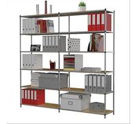 Paperflow 602DF.02 Rayonnage de bureau 6 niveaux structure en acier Gris
