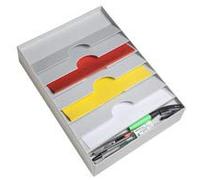 Paperflow Accessoires de bureaux 2053.02 Trieur de tiroir avec 6 Volets en polystyrène Gris