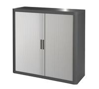 Paperflow Armoire à Rideaux démontable Easy Office 104 x 110 Corps Anthracite (Gris)