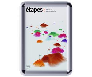 Paperflow Cadre photo A4 à clapets - Coins arrondis - Aluminium - Lot de 12