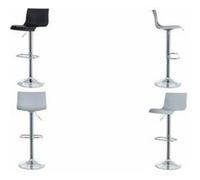 PAPERFLOW Chaise de bar 'SACRAMENTO', ensemble de 2, noir Noir G